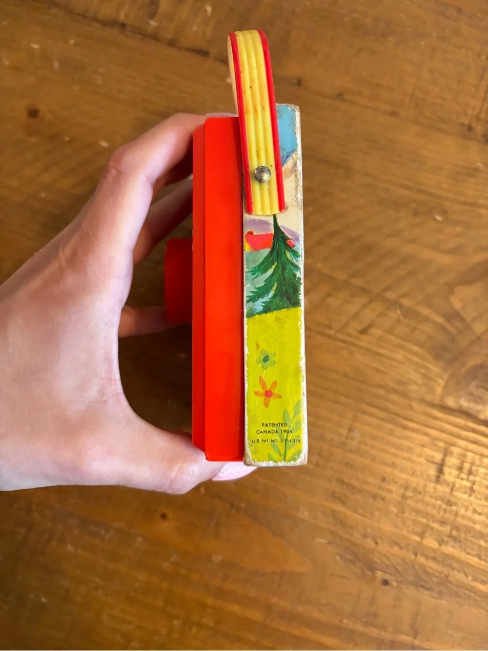 Vintage 1969 Fisher Price Pocket Radio Music Box 🎶 Do Re Mi Toy as is. Works